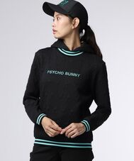 [GOLF][WOMEN]膨れジャガードバニーロゴスウェットパーカ