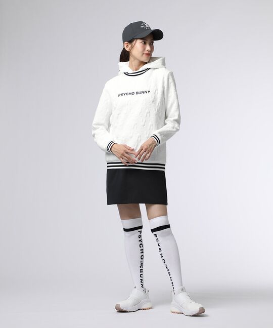 [GOLF][WOMEN]膨れジャガードバニーロゴスウェットパーカ