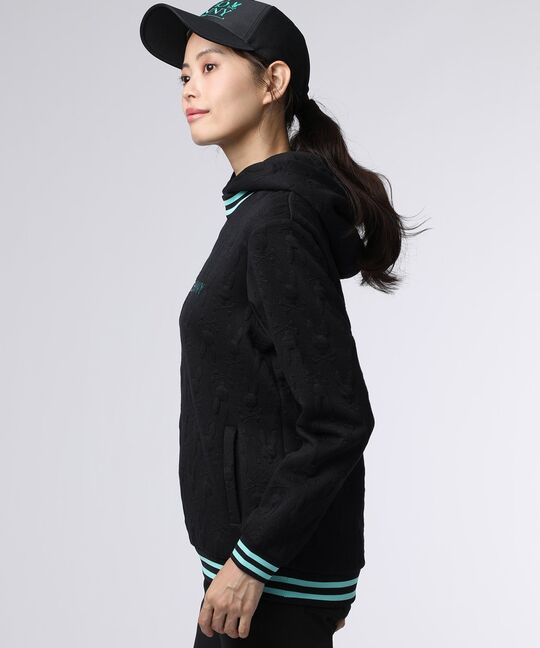 [GOLF][WOMEN]膨れジャガードバニーロゴスウェットパーカ