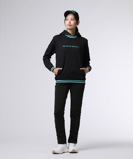 [GOLF][WOMEN]膨れジャガードバニーロゴスウェットパーカ