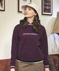 [GOLF][WOMEN]膨れジャガードバニーロゴスウェットパーカ