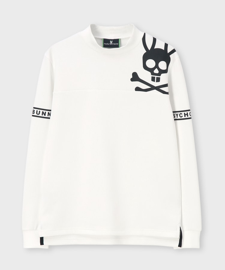 GOLF]ラインスリーブロゴ モックネックTシャツ｜Psycho Bunny｜サイコ