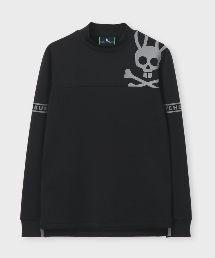 GOLF]ラインスリーブロゴ モックネックTシャツ｜Psycho Bunny｜サイコ