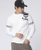 [GOLF]ラインスリーブロゴ モックネックＴシャツ