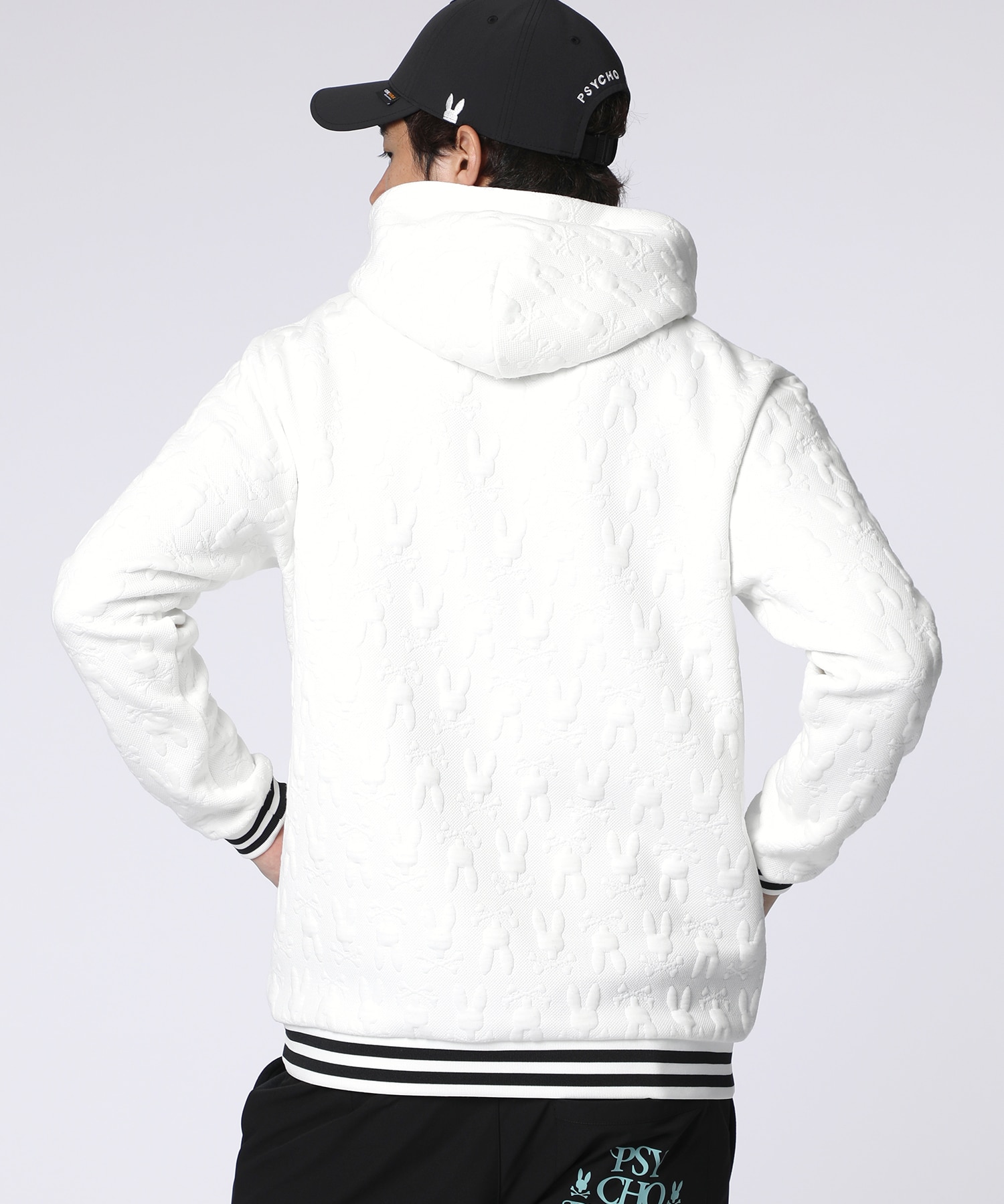 GOLF]膨れジャガードバニーロゴスウェットパーカ｜Psycho Bunny