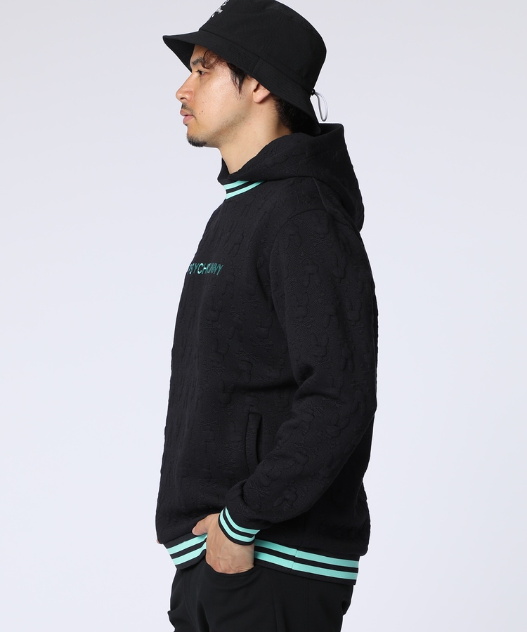 GOLF]膨れジャガードバニーロゴスウェットパーカ｜Psycho Bunny