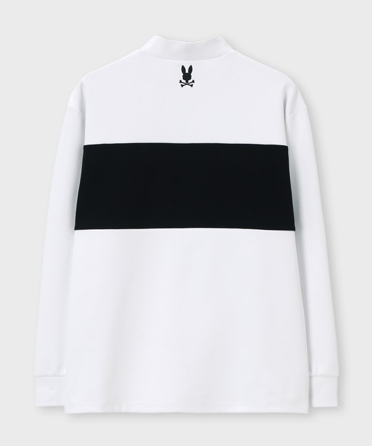 [GOLF]モダングラフィック バイカラーモックネックTシャツ