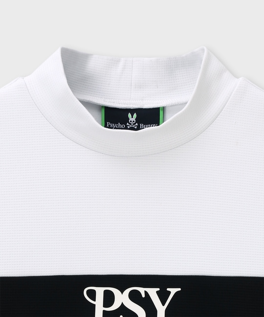 [GOLF]モダングラフィック バイカラーモックネックTシャツ