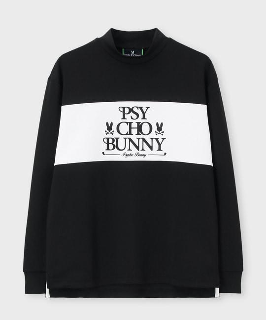 [GOLF]モダングラフィック バイカラーモックネックTシャツ