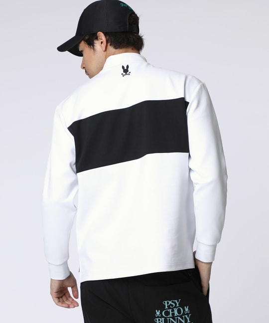 [GOLF]モダングラフィック バイカラーモックネックTシャツ