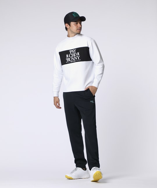[GOLF]モダングラフィック バイカラーモックネックTシャツ
