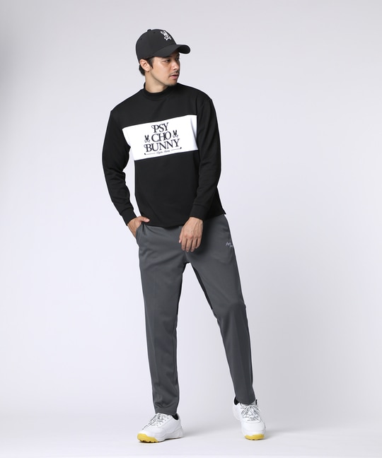 [GOLF]モダングラフィック バイカラーモックネックTシャツ