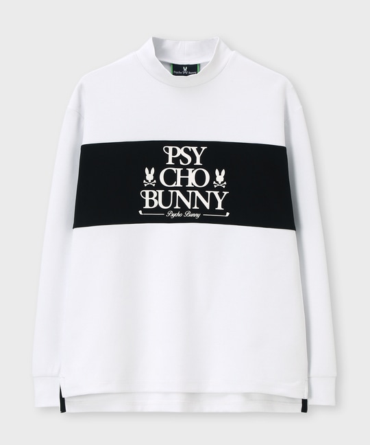 [GOLF]モダングラフィック バイカラーモックネックTシャツ
