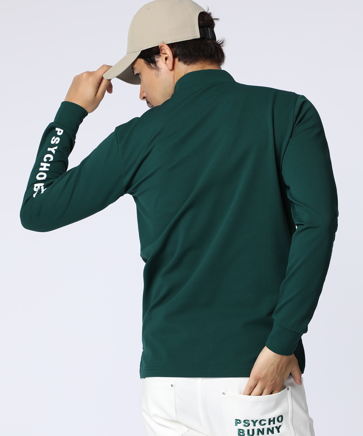 GOLF]ゴルフモチーフロゴモックネックTシャツ｜Psycho Bunny｜サイコ