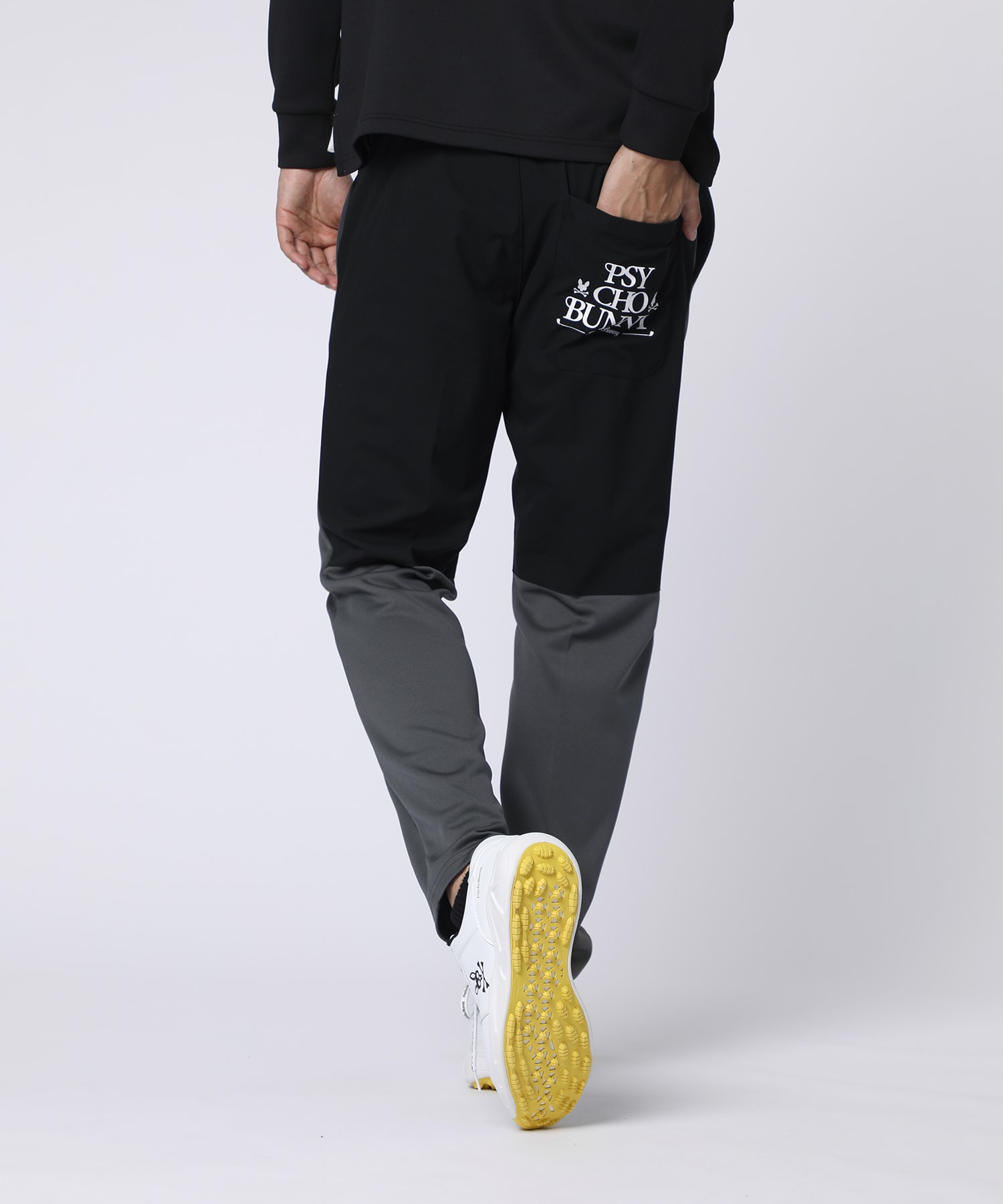 極美品 サイコバニー パンツ シリコンロゴ ゴルフ スカルラビット 濃紺 Ｌ 極美品 サイコバニー パンツ シリコンロゴ ゴルフ スカル