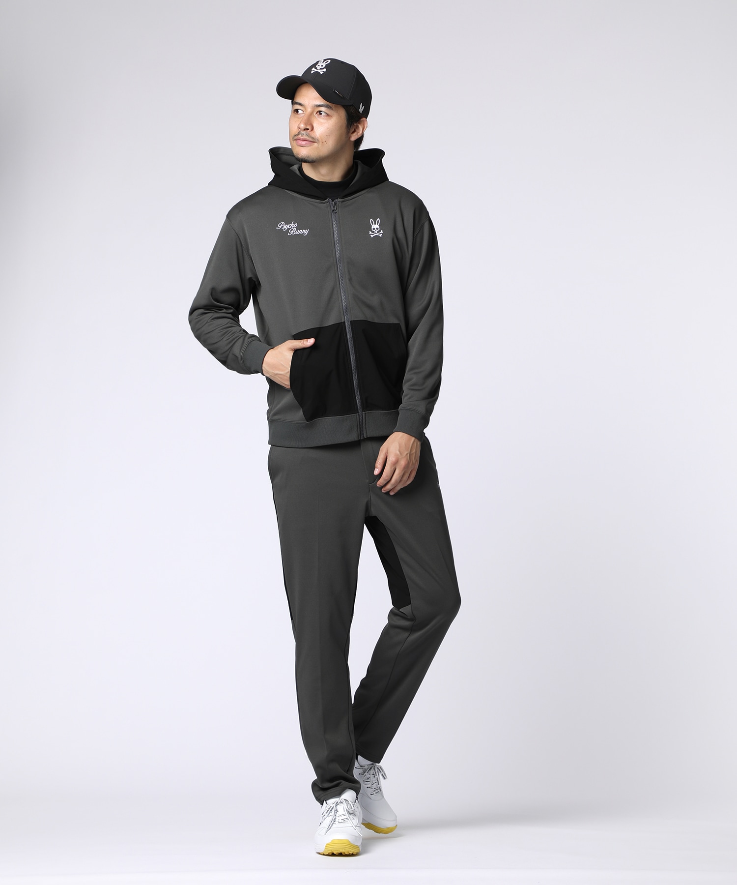 GOLF]モダングラフィック 3レイヤースムースジップパーカ