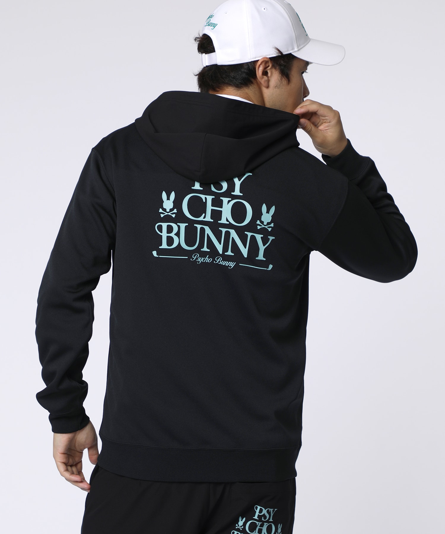 新品 PSYCHO BUNNY グラデロゴパターン モックネック ロングスリーブ Psycho Bunny｜[GOLF]グラデロゴパターン モックネック ロング