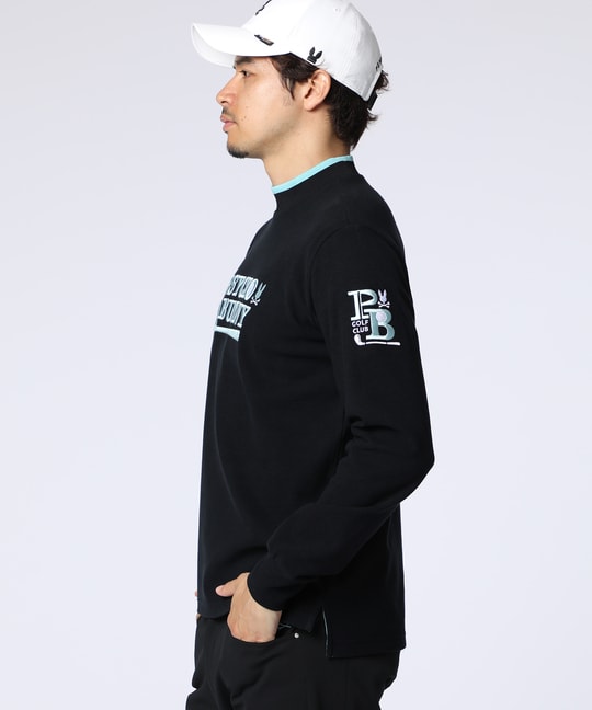 [GOLF]ゴルフクラブモックネックTシャツ