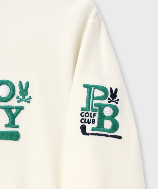 [GOLF]ゴルフクラブモックネックTシャツ