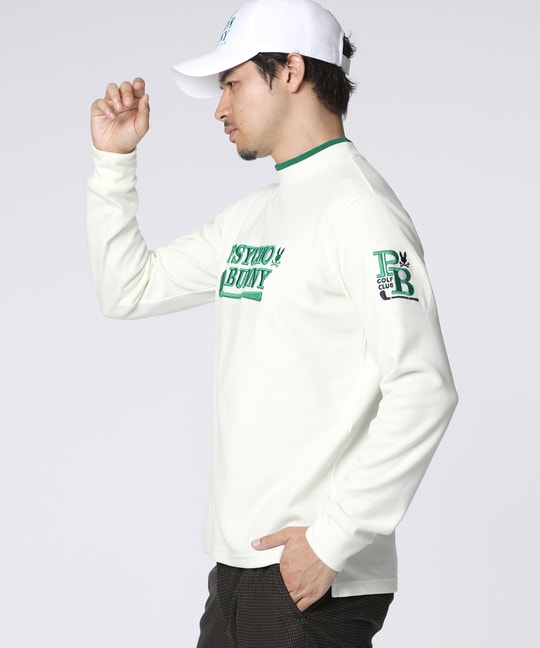 [GOLF]ゴルフクラブモックネックTシャツ