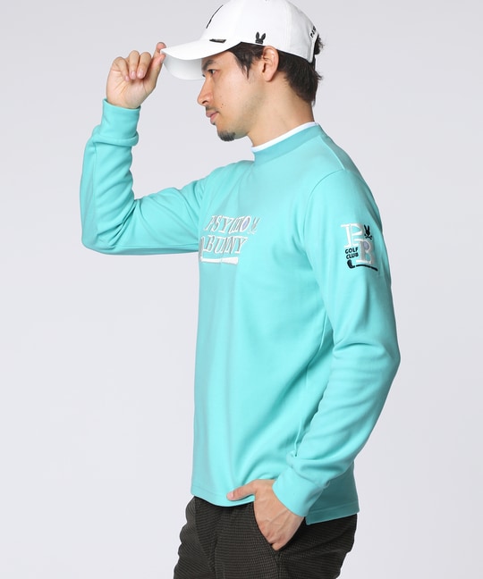 [GOLF]ゴルフクラブモックネックTシャツ