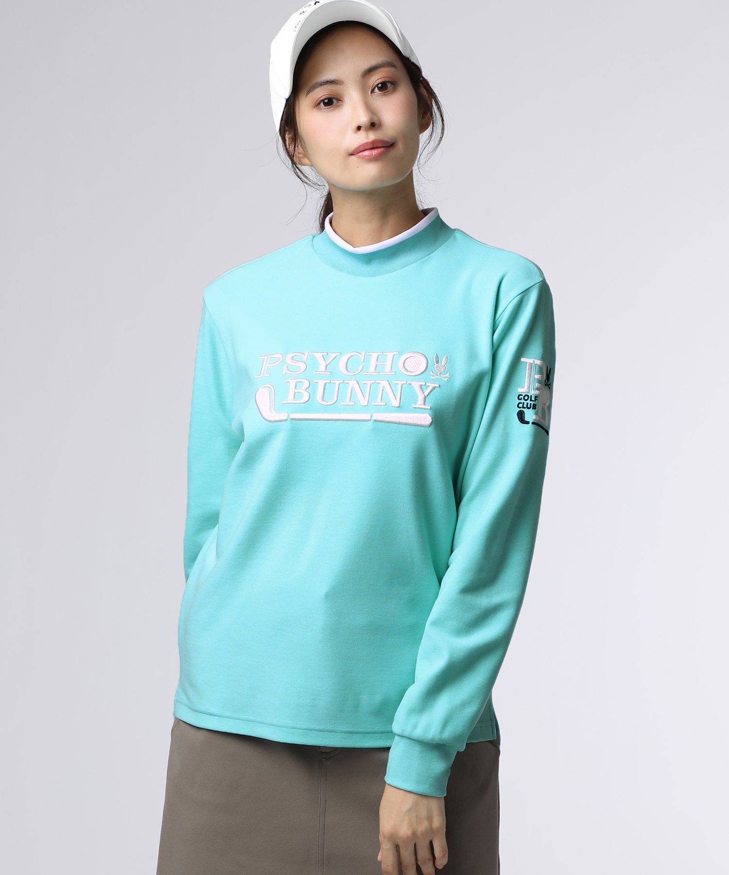 GOLF][WOMEN]ゴルフクラブモックネックTシャツ｜Psycho Bunny｜サイコ