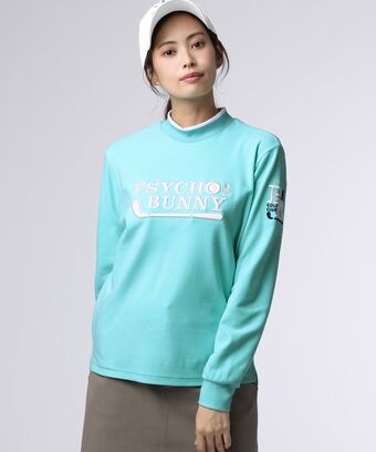 [GOLF][WOMEN]ゴルフクラブ　モックネックTシャツ