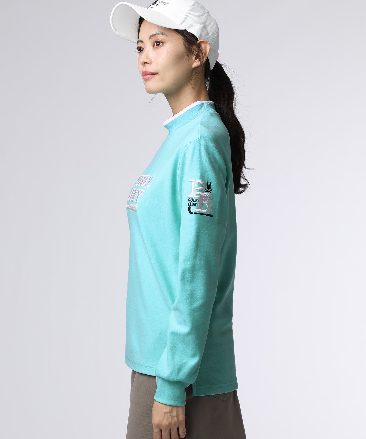 GOLF][WOMEN]ゴルフクラブモックネックTシャツ｜Psycho Bunny｜サイコ
