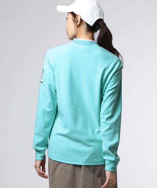 [GOLF][WOMEN]ゴルフクラブモックネックTシャツ
