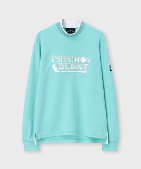 [GOLF][WOMEN]ゴルフクラブモックネックTシャツ