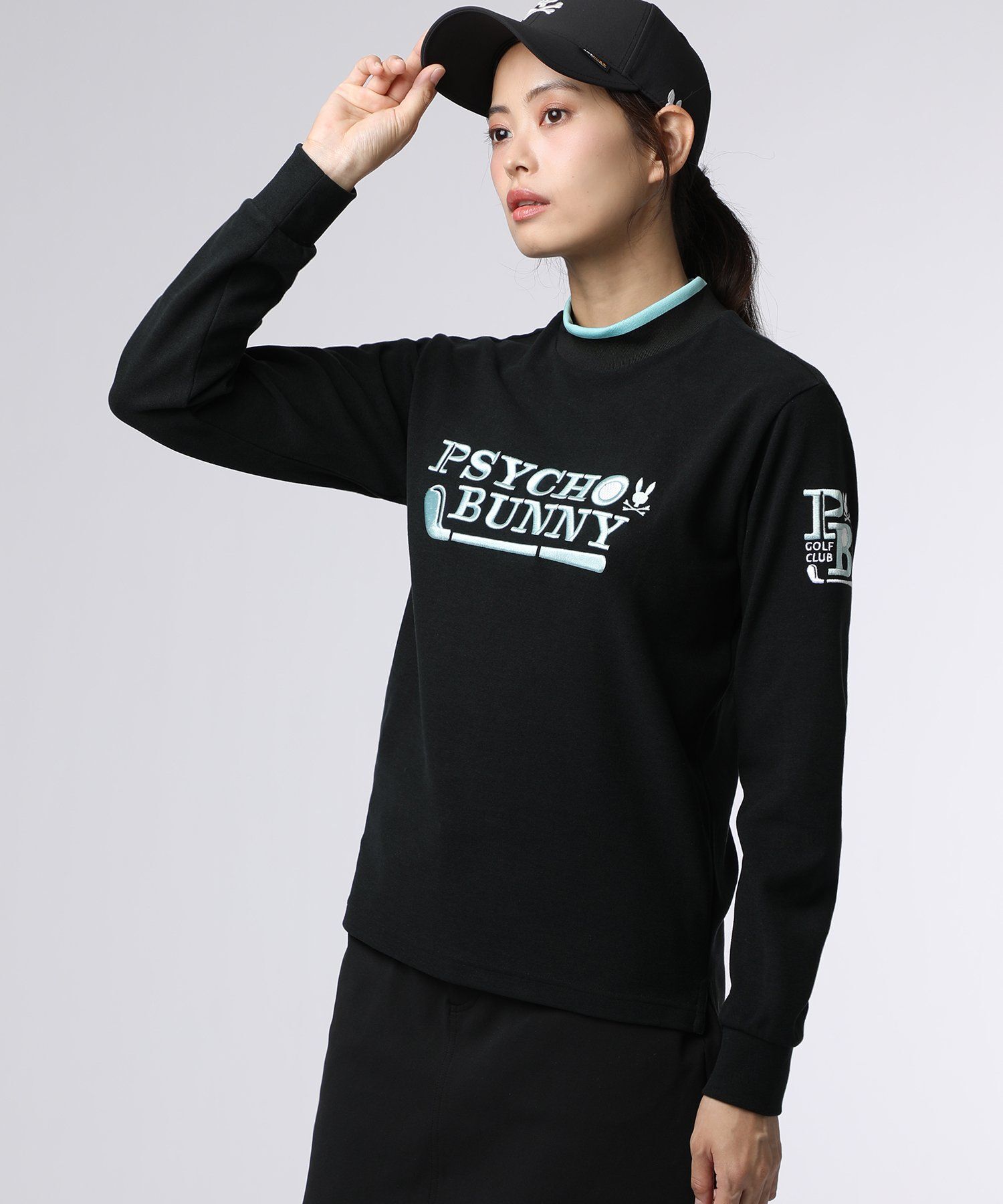 GOLF][WOMEN]ゴルフクラブモックネックTシャツ｜Psycho Bunny｜サイコ