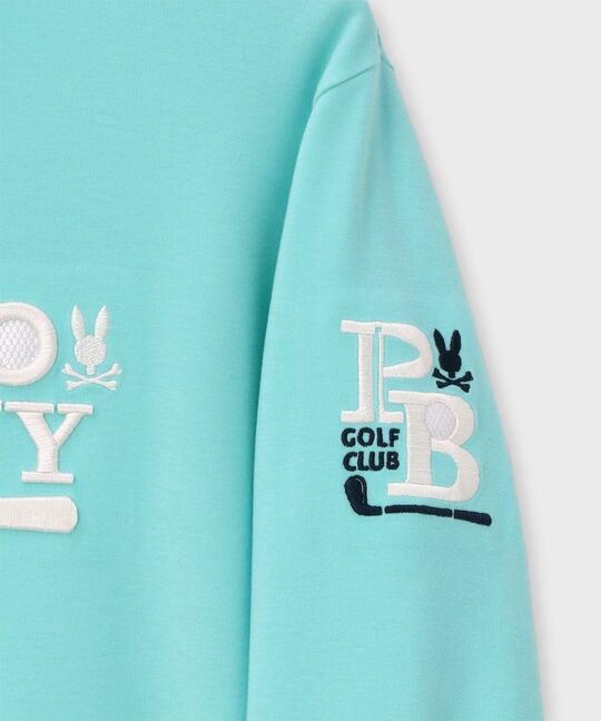 [GOLF][WOMEN]ゴルフクラブモックネックTシャツ
