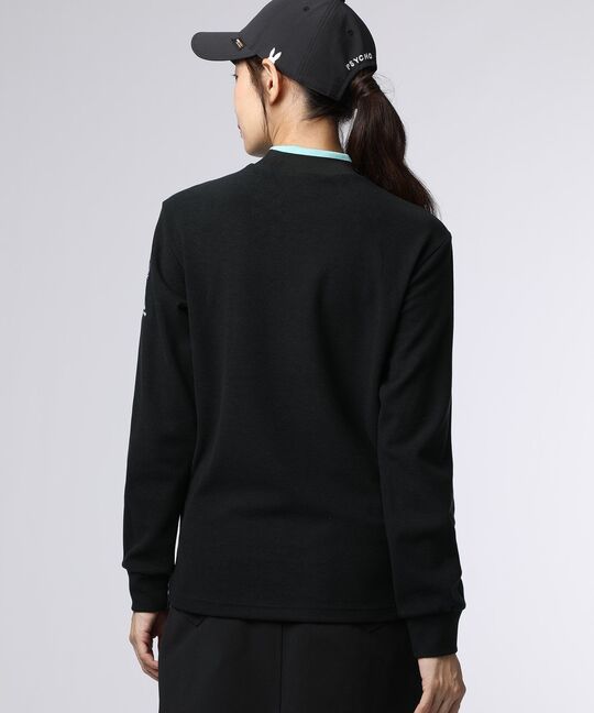 [GOLF][WOMEN]ゴルフクラブモックネックTシャツ