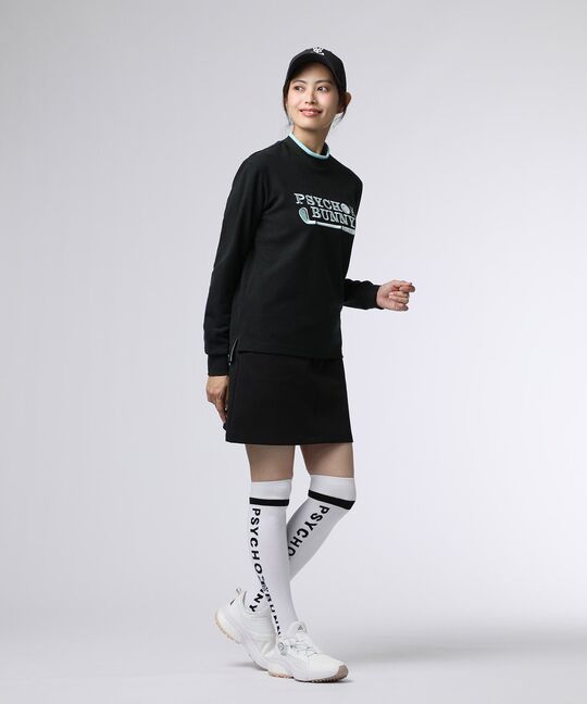 [GOLF][WOMEN]ゴルフクラブモックネックTシャツ