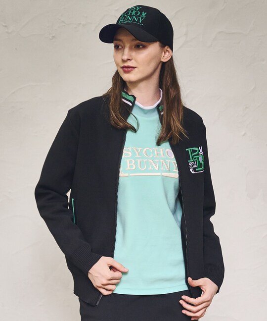 [GOLF][WOMEN]ゴルフクラブモックネックTシャツ