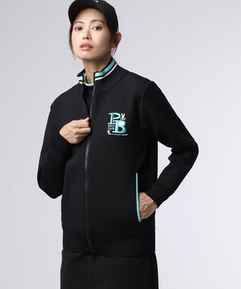 [GOLF][WOMEN]ゴルフクラブ　 フルジップニットカーディガン