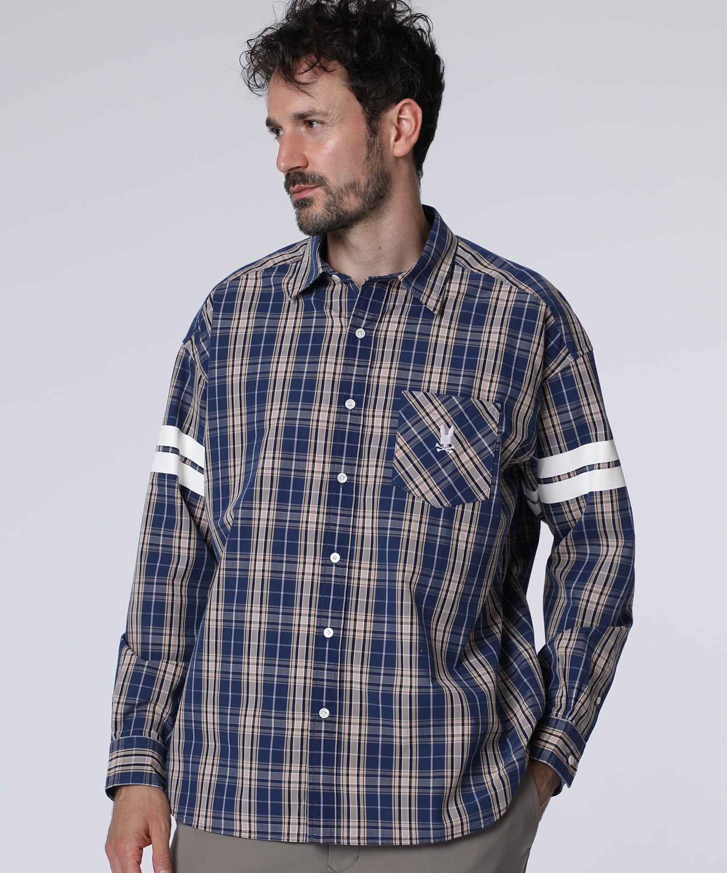 WEB限定]ピーチ起毛チェックシャツ｜Psycho Bunny｜サイコバニー 公式