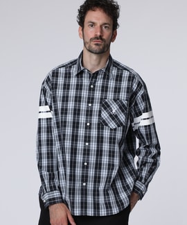 [WEB限定]ピーチ起毛　チェックシャツ