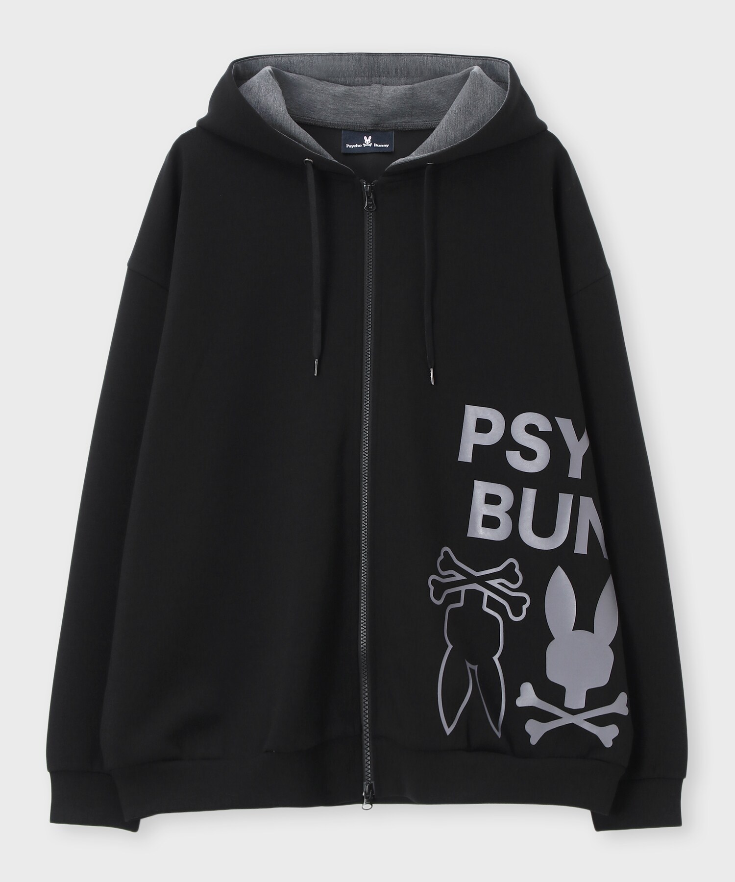 WEB限定]ダンボール サイドロゴワイドジップパーカ｜Psycho Bunny