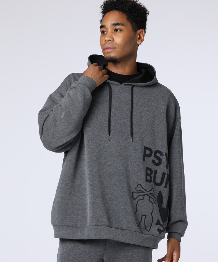 WEB限定]ダンボール サイドロゴワイドパーカ｜Psycho Bunny｜サイコ