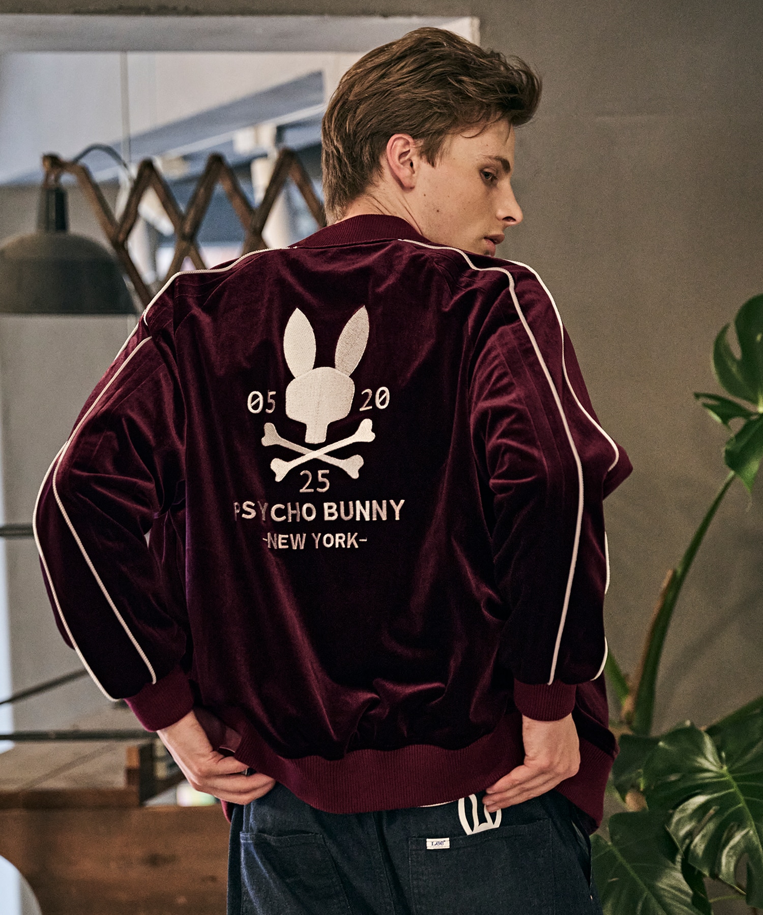 最終値下げ【美品】SKOOKUM × Psycho Bunnyコラボスカジャン SKOOKUM × PsychoBunny バニーロゴ スカジャン（スカジャン
