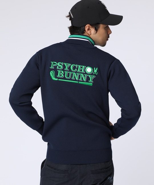 [GOLF]ゴルフクラブ フルジップニットカーディガン