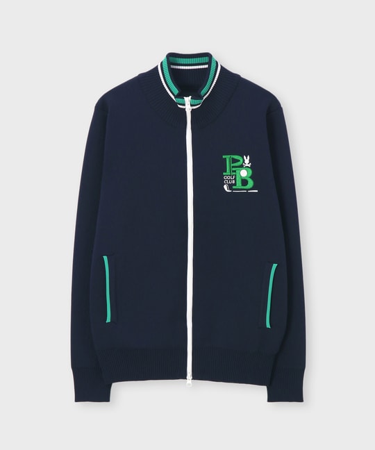 [GOLF][WOMEN]ゴルフクラブ フルジップニットカーディガン