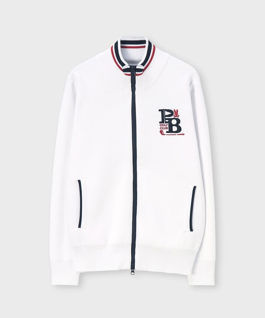 [GOLF][WOMEN]ゴルフクラブ フルジップニットカーディガン