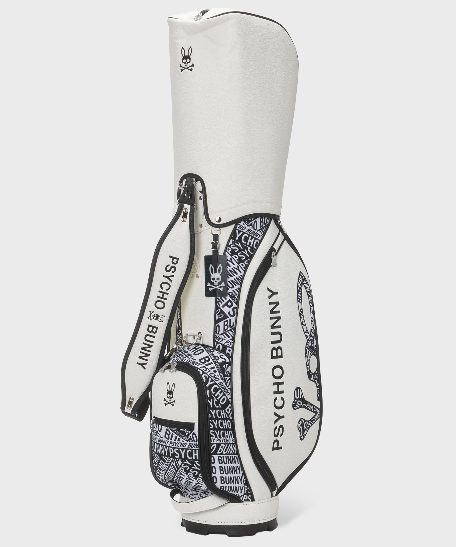 r*y様 Psycho Bunny キャディーバッグ GOLF]カートキャディバッグMONOTONE EDITION｜Psycho Bunny