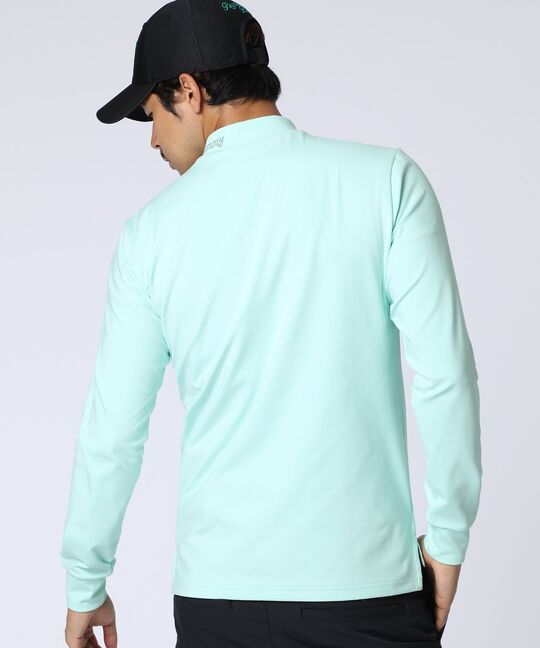 [GOLF]オリジナル総柄アートワーク モックネックＴシャツ