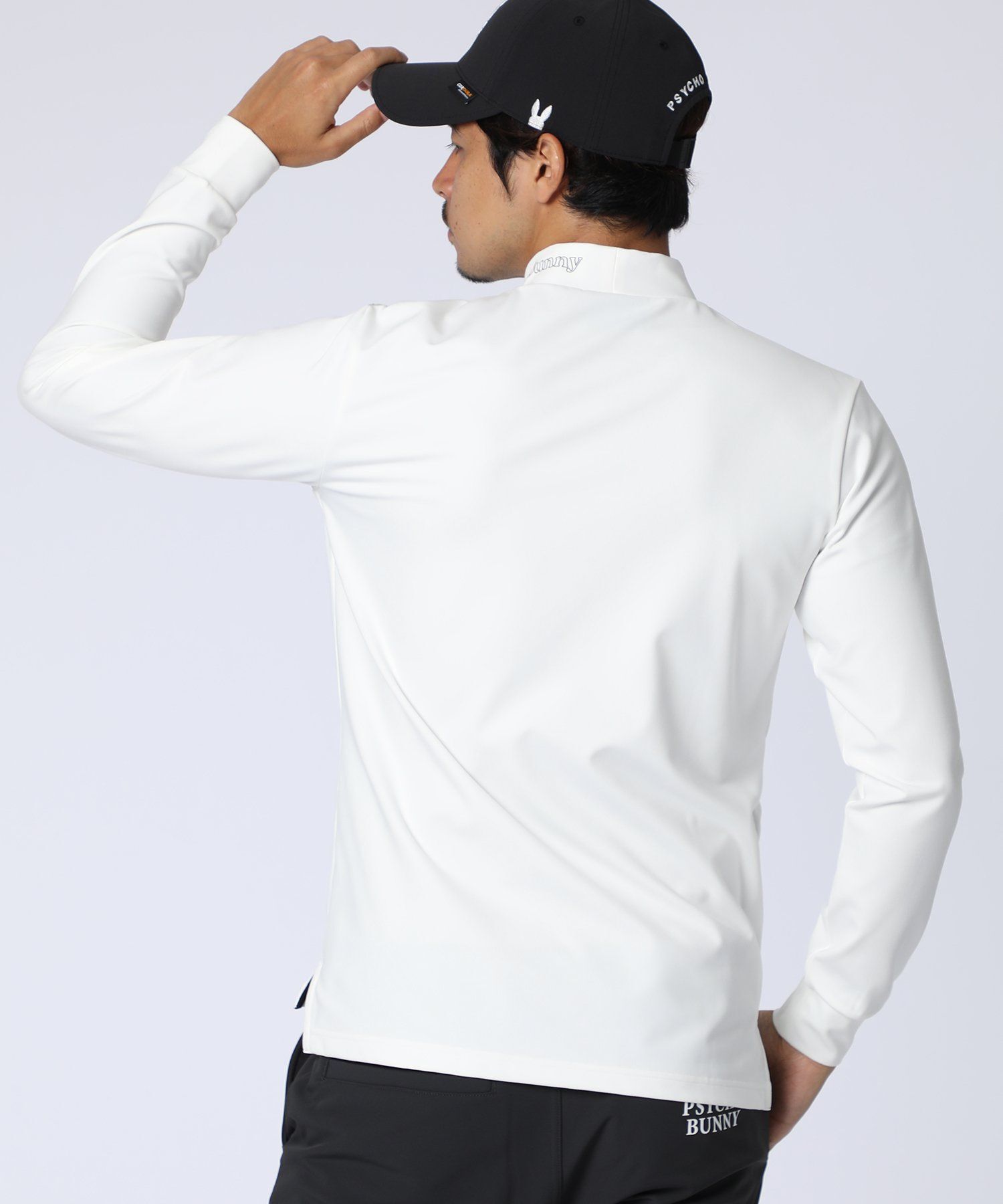 GOLF]オリジナル総柄アートワーク モックネックTシャツ｜Psycho Bunny