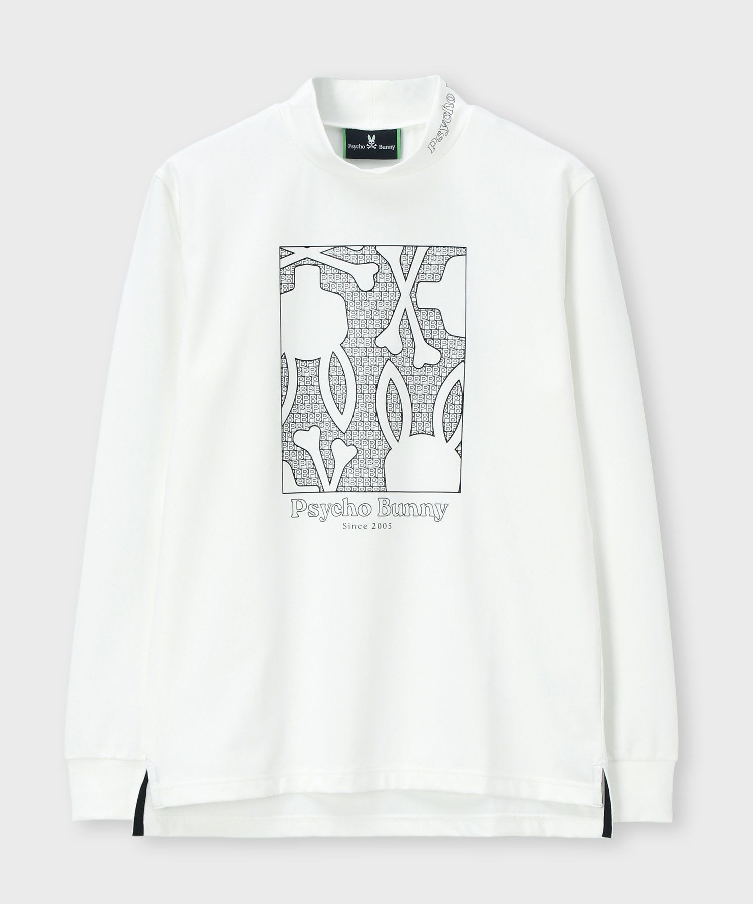GOLF]オリジナル総柄アートワーク モックネックTシャツ｜Psycho Bunny