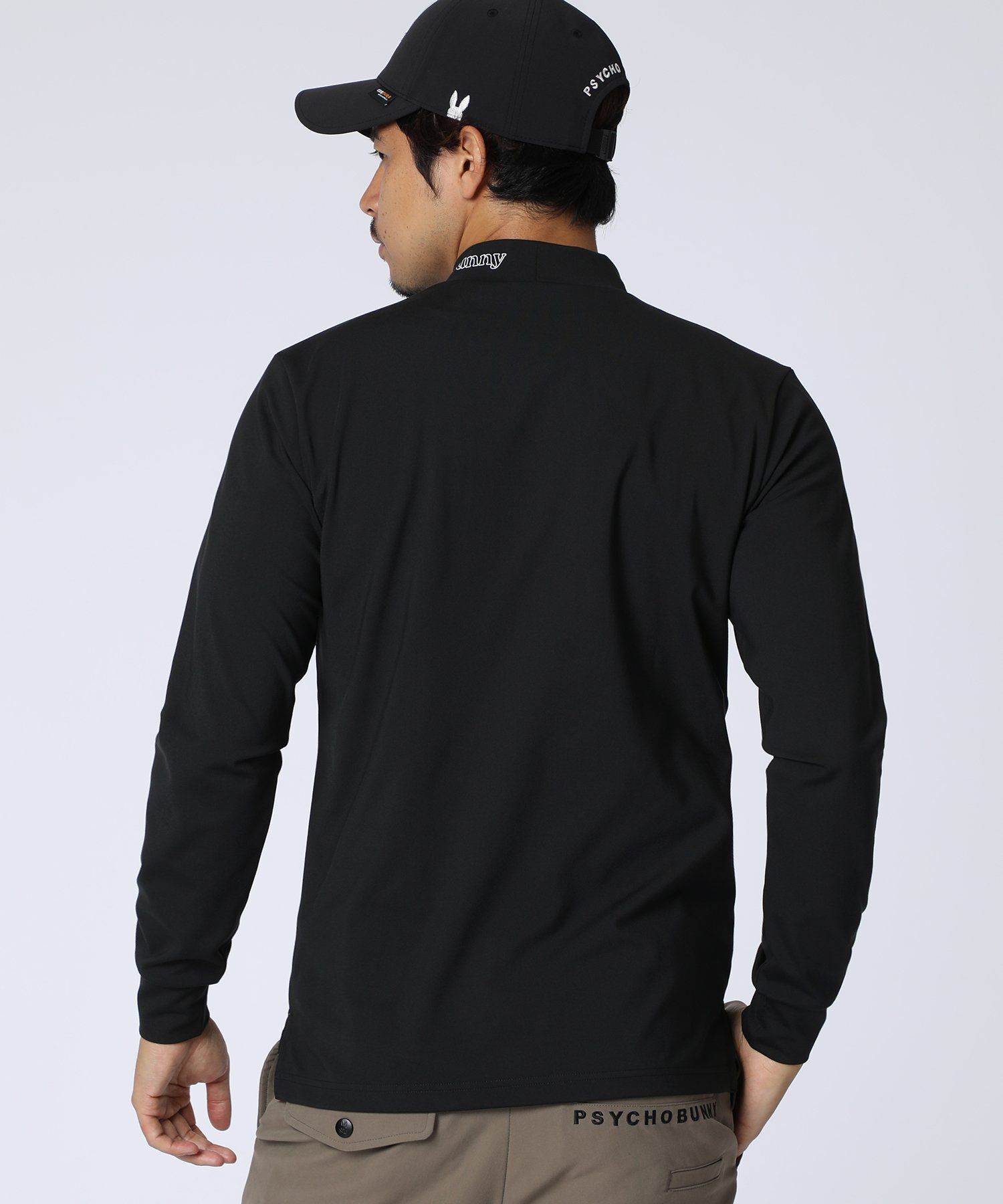 GOLF]オリジナル総柄アートワーク モックネックTシャツ｜Psycho Bunny