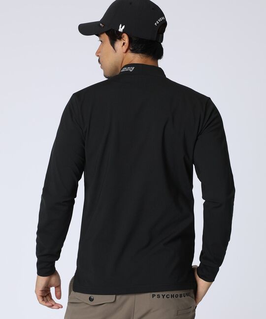 [GOLF]オリジナル総柄アートワーク モックネックＴシャツ